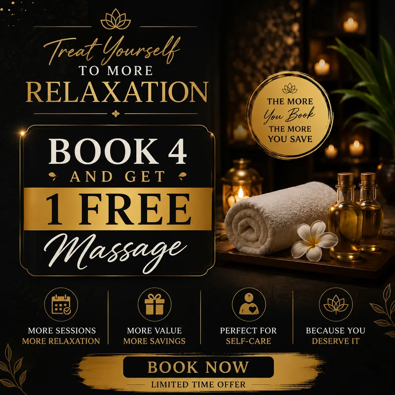 Book 4 massage sessions and get 1 free offer at Thai Elysium Spa