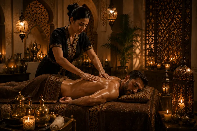 Arabic massage treatment with warm oils at Thai Elysium Spa Azizi Riviera